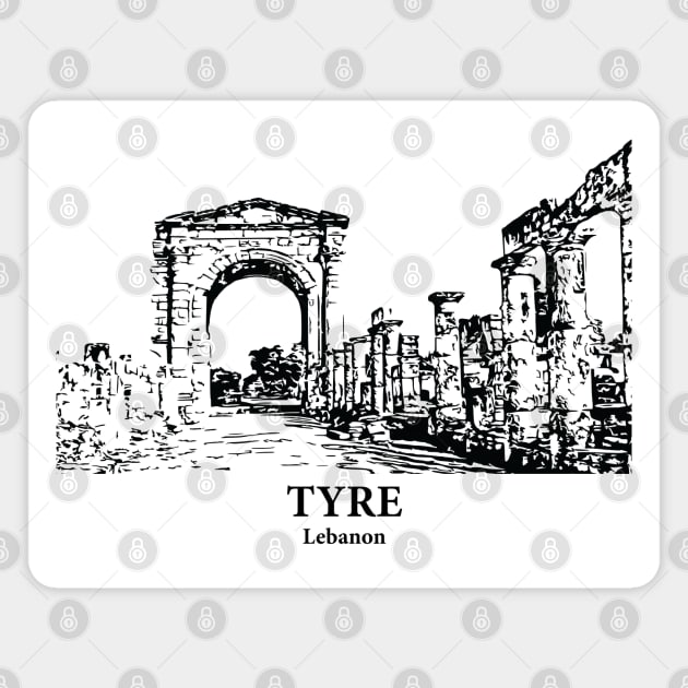 Tyre - Lebanon Magnet by Lakeric